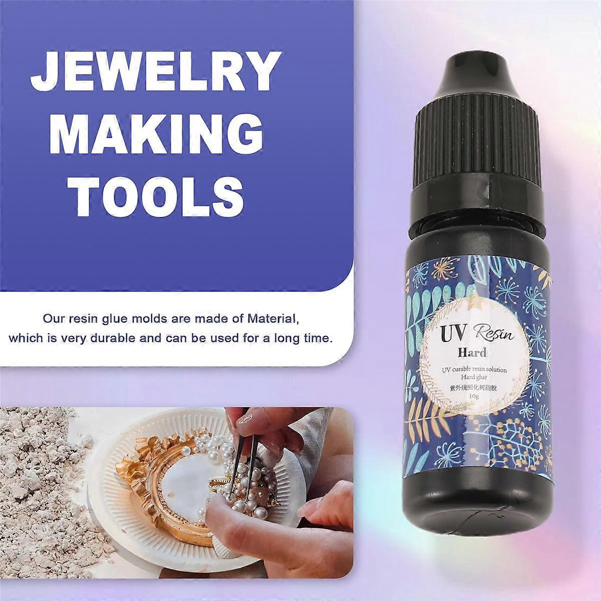 Curing Quick Drying Epoxy Resin UV Glue DIY Jewelry Making Tools, 10G