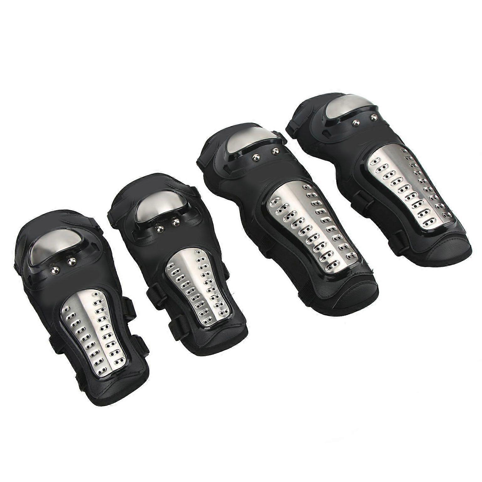 Motorcycle Knee and Elbow Pads - Protective Guards for Riders