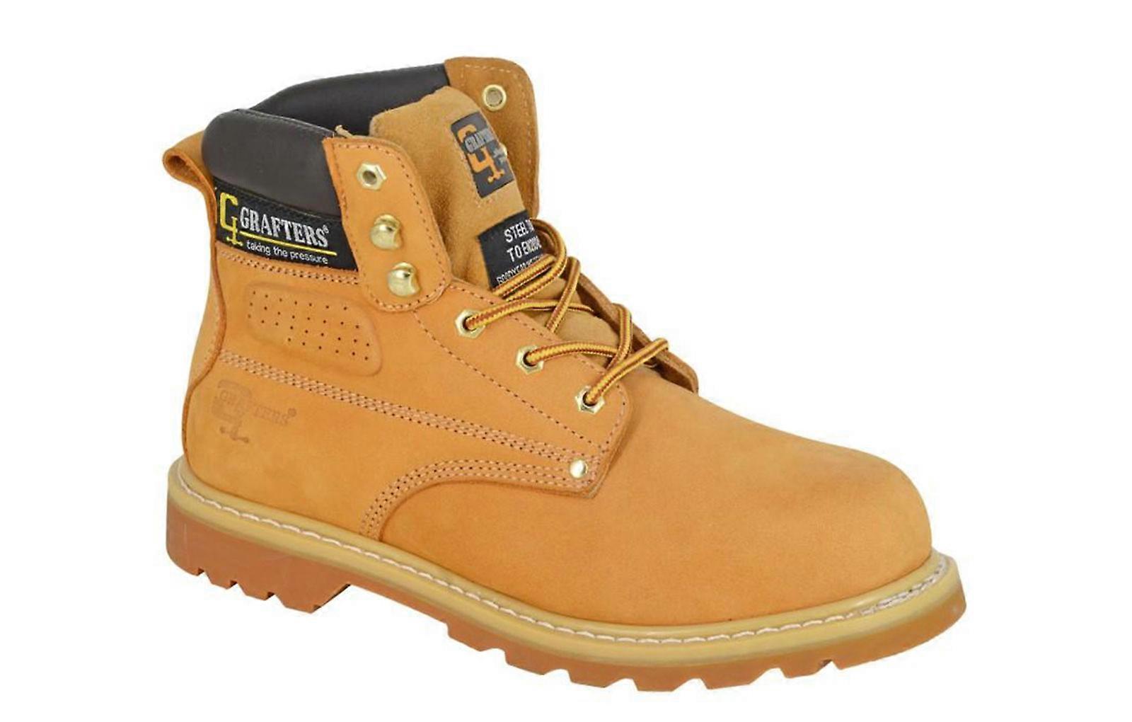 Grafters Medway Safety Boots Tan