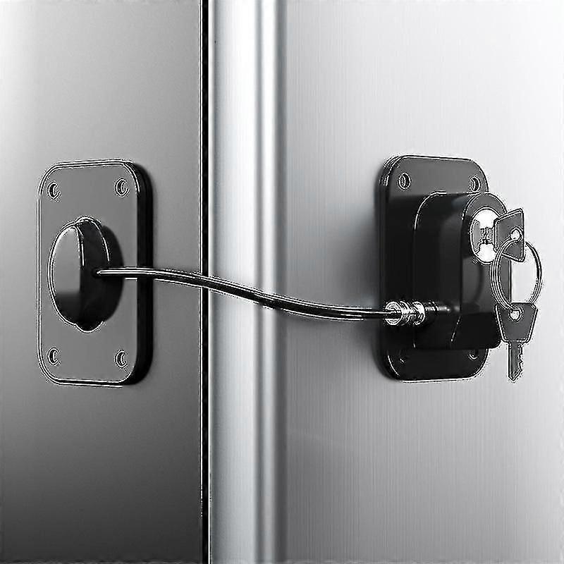 Refrigerator Lock, Fridge Lock With Silicone Wire Protection Fridge Locks