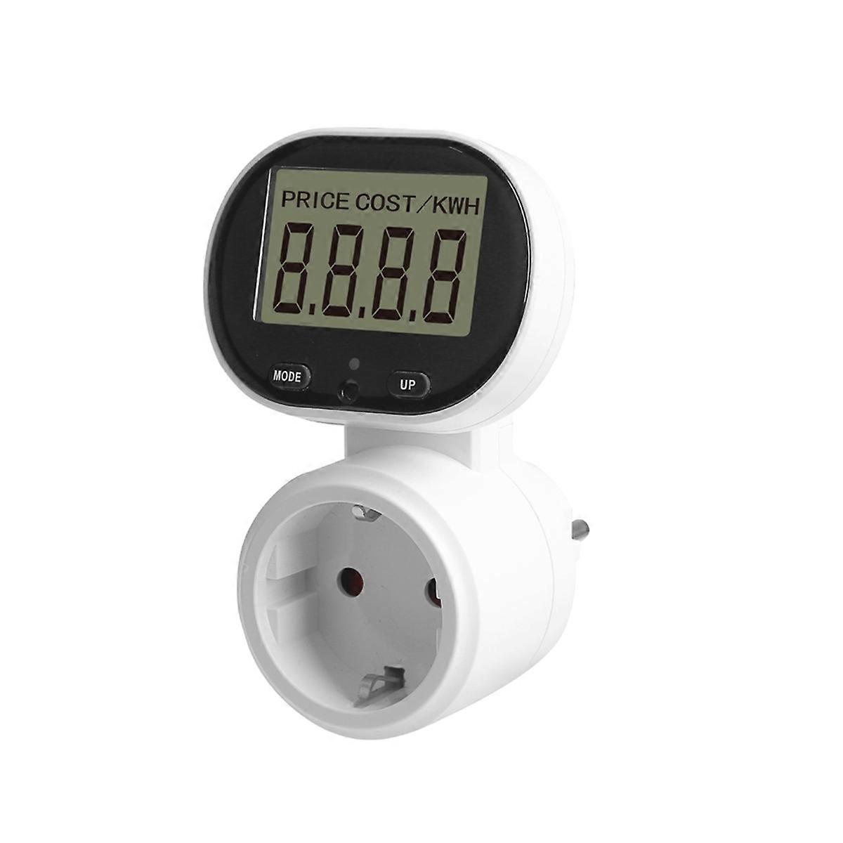 Digital Wattmeter Electric Meter,Voltmeter Energy Cost Meter EU Plug