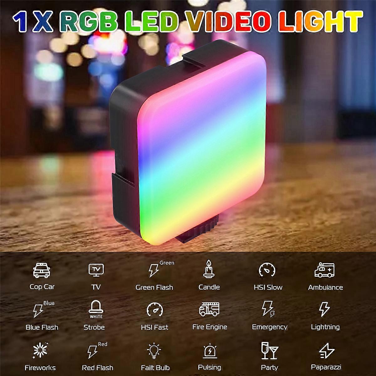 Full Color RGB LED Video Light 3000K-6000K Mini Fill