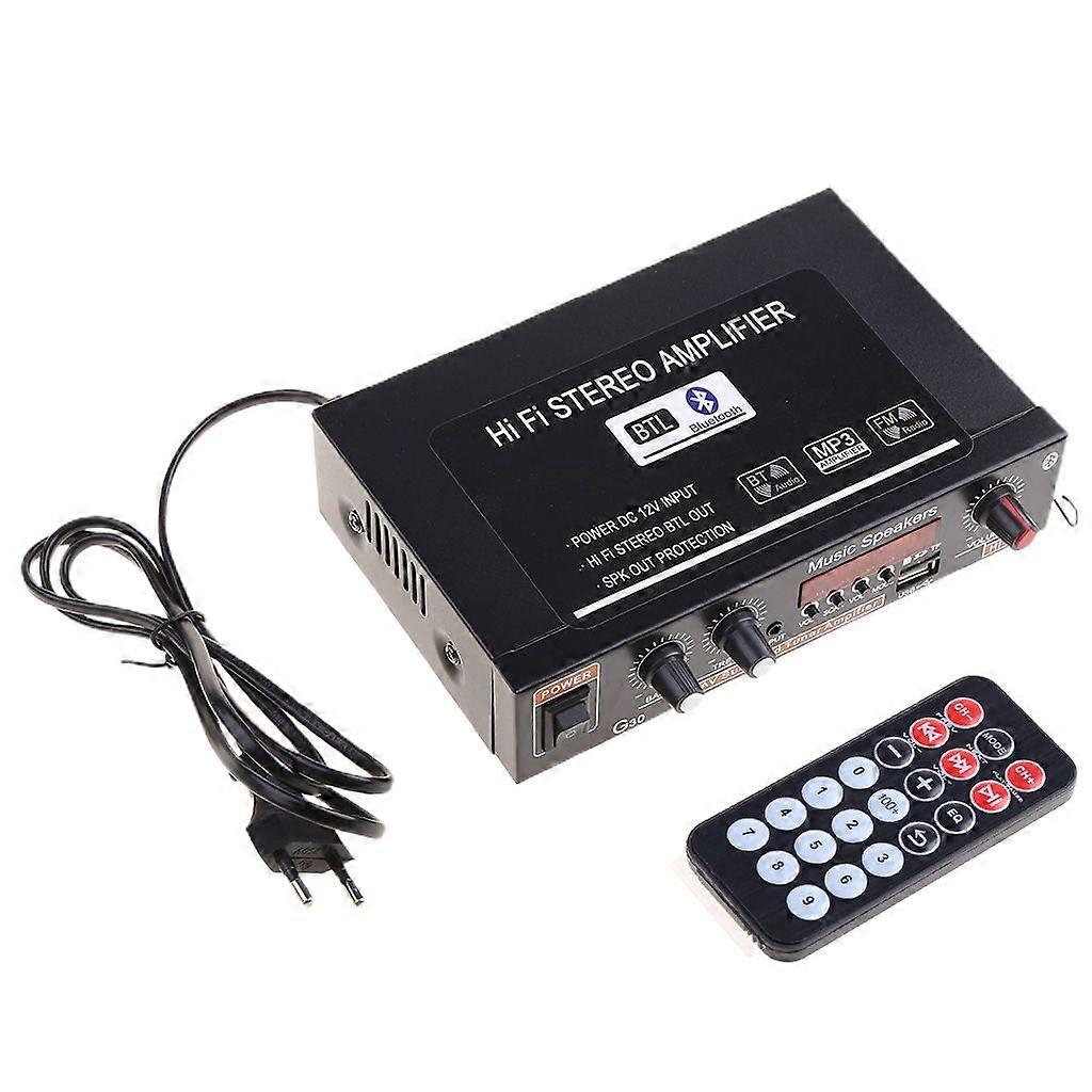 EU Car Home Digital Sound Amplifier for Pc Computer Phone Support Tf Card