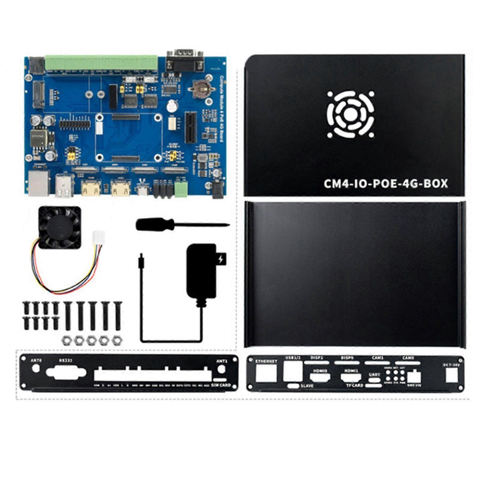 Minicomputadora IoT industrial basada en el módulo de cómputo Raspberry Pi 4 PoE 5G / 4G