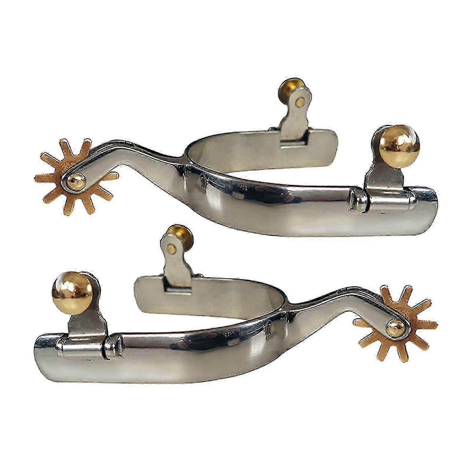 2x 말 박차 경쟁 장비 남자 실버에 대 한 안티 녹 서양식 박차