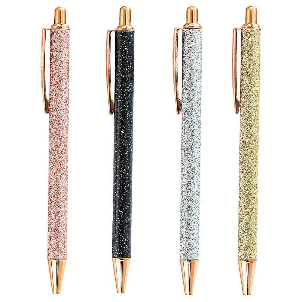 Sparkle Writing Pens, Durable Metal Construction, Retractable