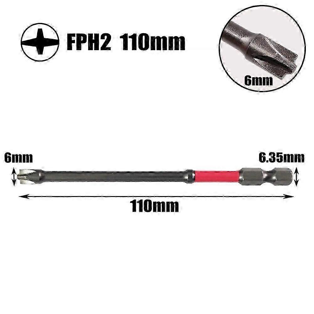 Apply Magnetic Special Cross Screwdriver Bit Nutdrivers FPH2 For Socket Switch Circuit Breaker Electrician Power Tool 65mm 110mm