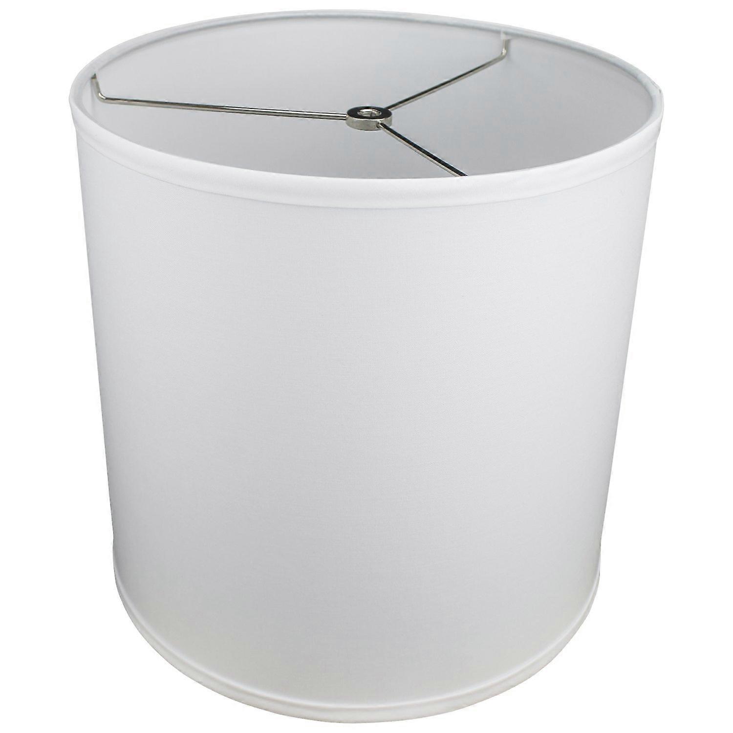 12' Top Diameter x 12' Bottom Diameter 12' Height Cylinder Drum Lampshade  Made (White)