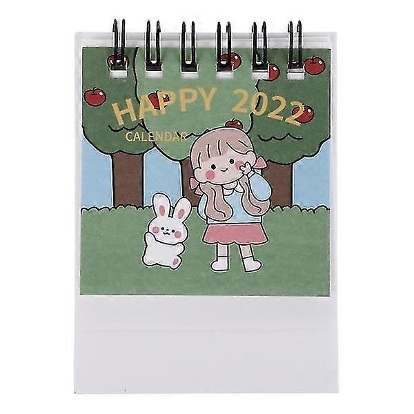 Stylish Mini Desk Calendar 2022 - Assorted Colors, Premium Quality, Compact Planner for Home & Office