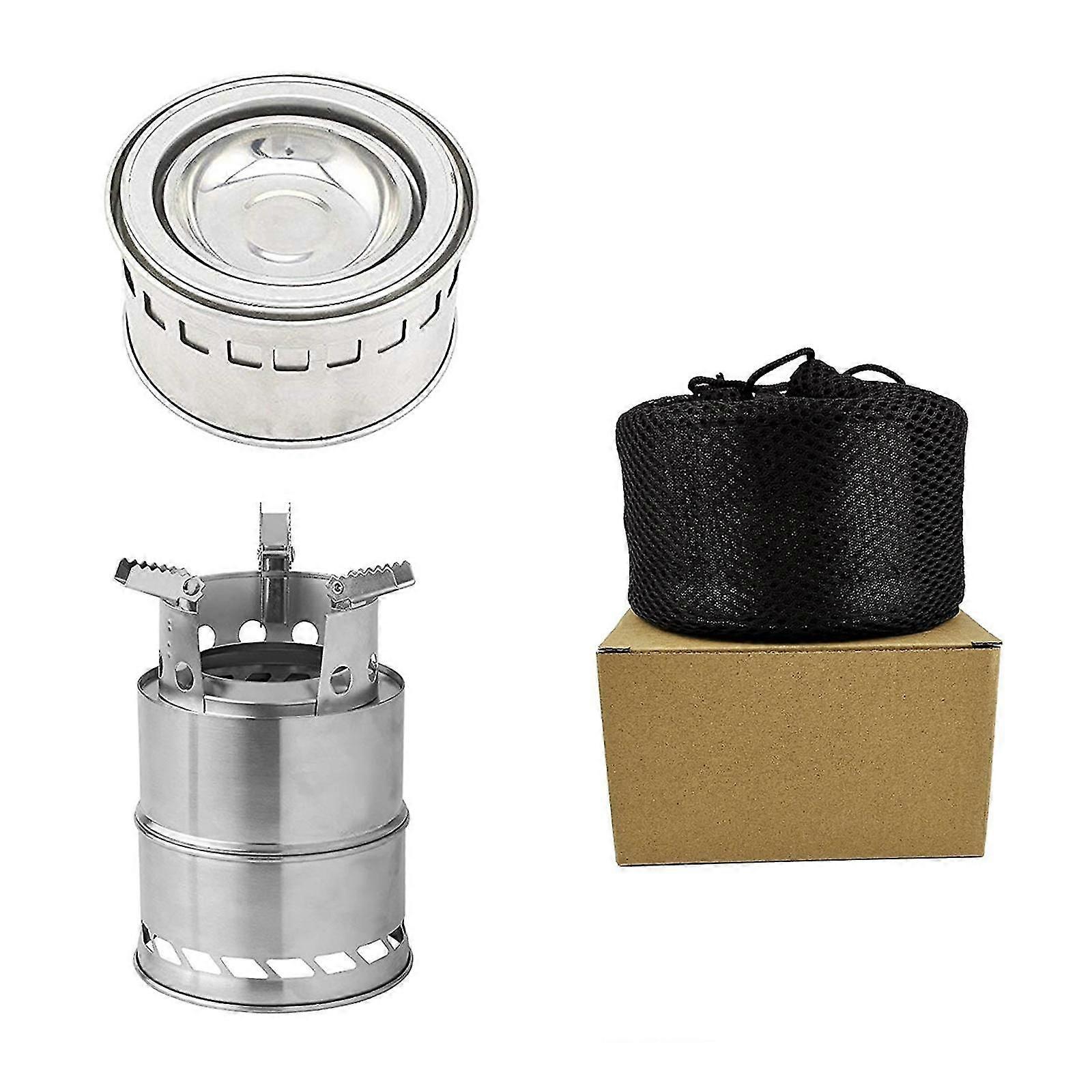 Stainless Steel Backpacking stoves Sturdy Foldable for barbecue