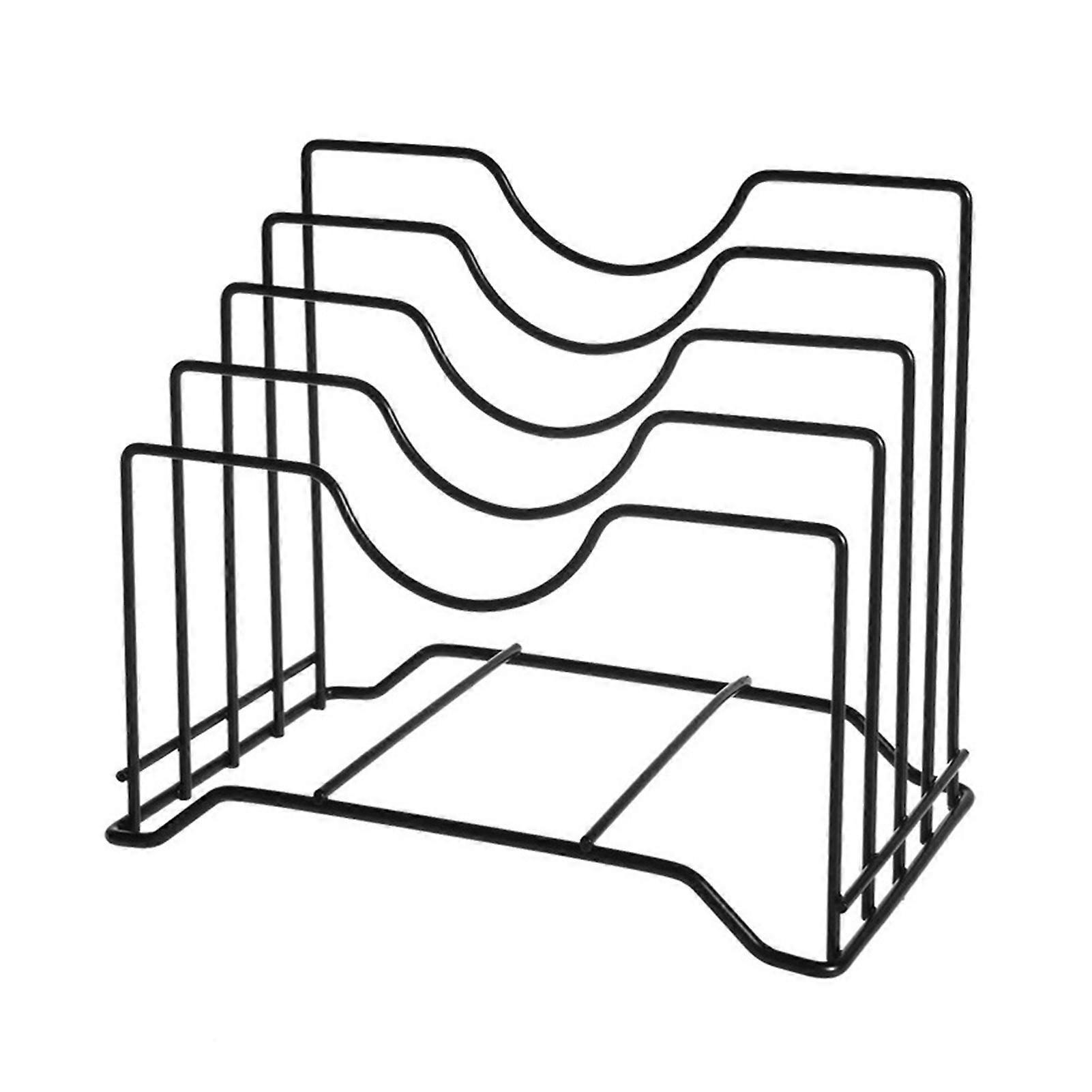 Kitchen Practical Pot Lid Holder Household Multi-Functional Cabinet Organizer