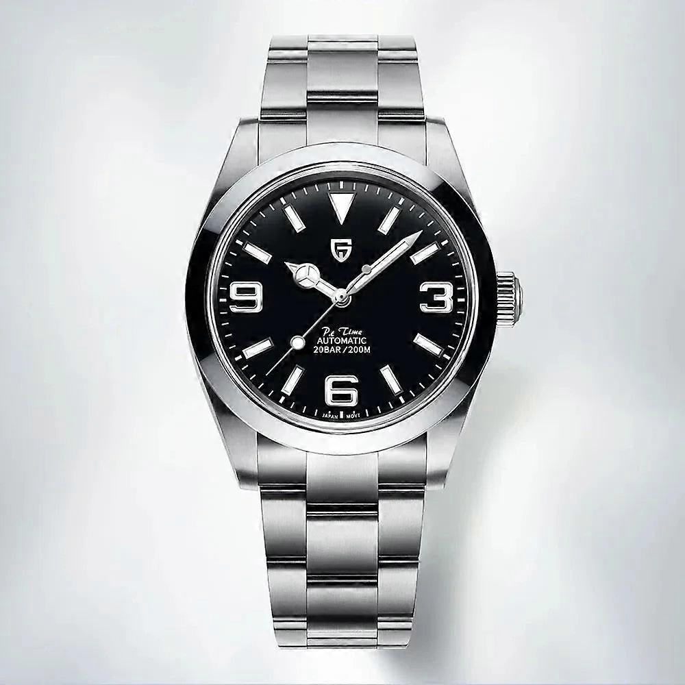 Men's Automatic Watch 40mm Stainless Steel Mechanical Sapphire Coated