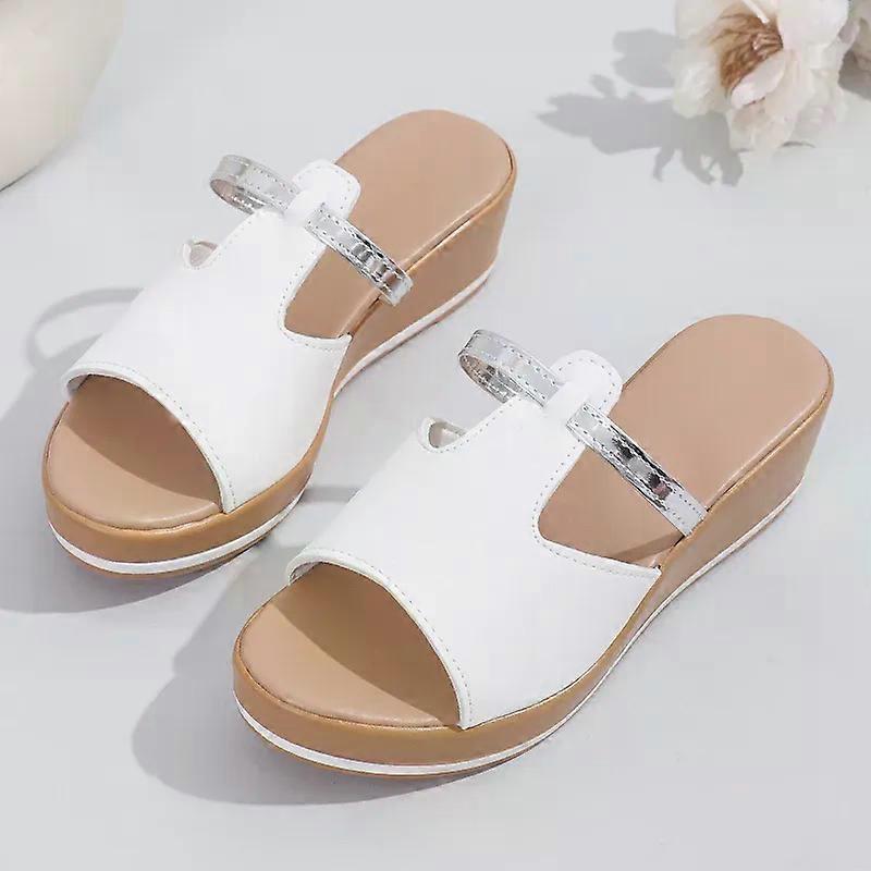 Summer New Women Sandals Fashion Casual Beach Women's Slippers Non-Slip Open Toe High Heels Shoes Platform Women Wedge sandalias