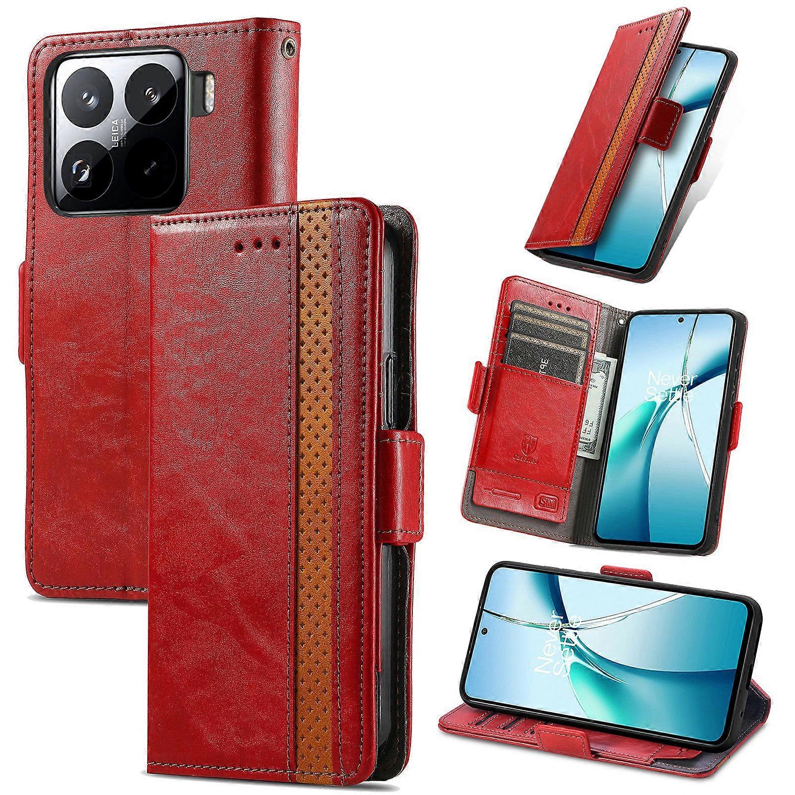 Compatible With Xiaomi 15 Wallet Case, PU Leather Flip Case with Card Holders RFID Blocking Kickstand Phone Cover