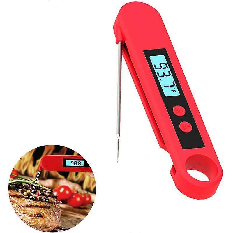 2pcs Folding Probe Digital BBQ Thermometer