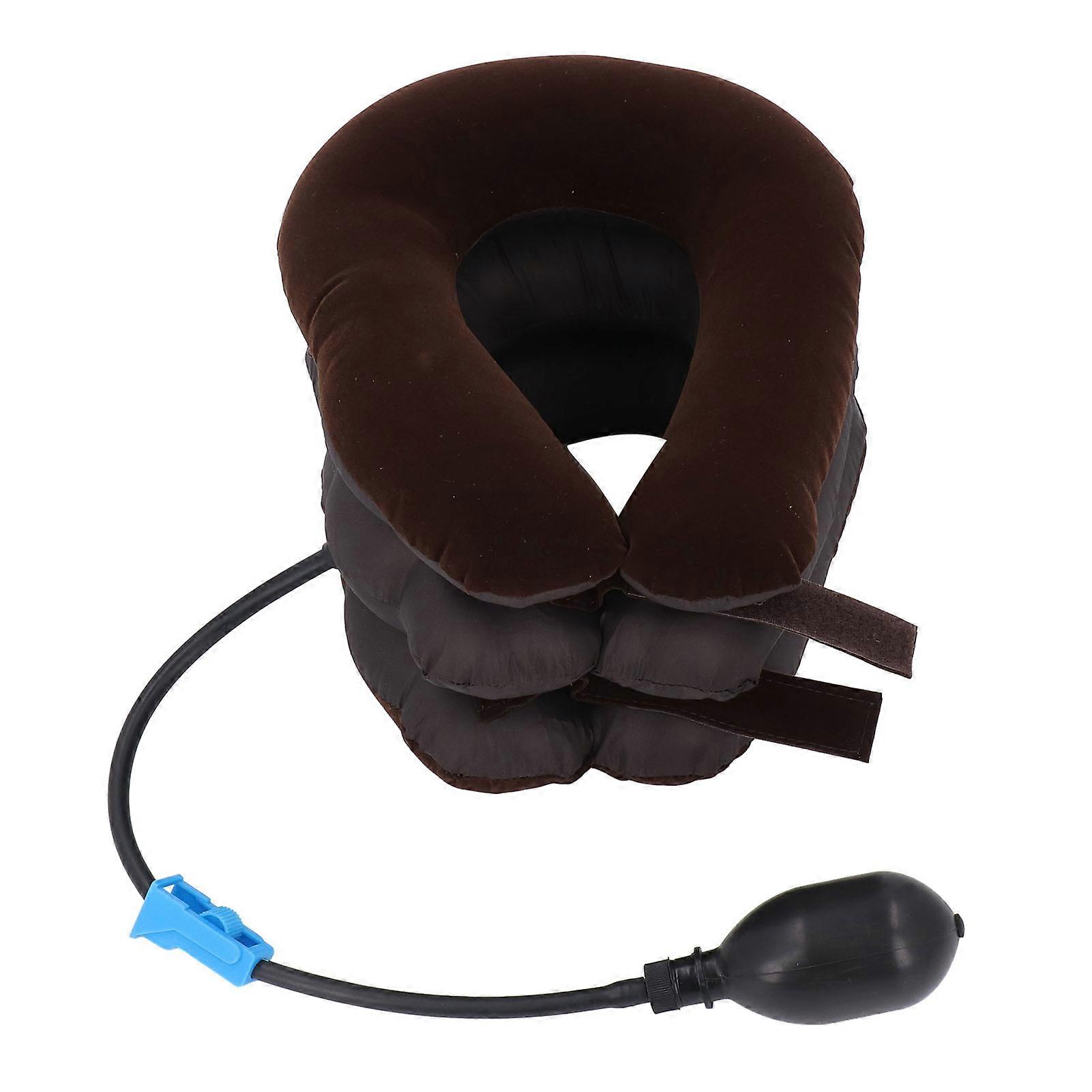 Support Brace Stretcher Neck Decompression Inflatable Adjustable Cervical Traction Cushion Device for Working Home