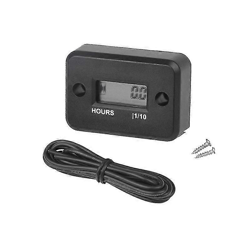 Universal Digital Hour Meter Gauge Lcd Inductive Marine Motorcycle Atv Snowmobile Hour Meter Waterproof For Any Gas Engine