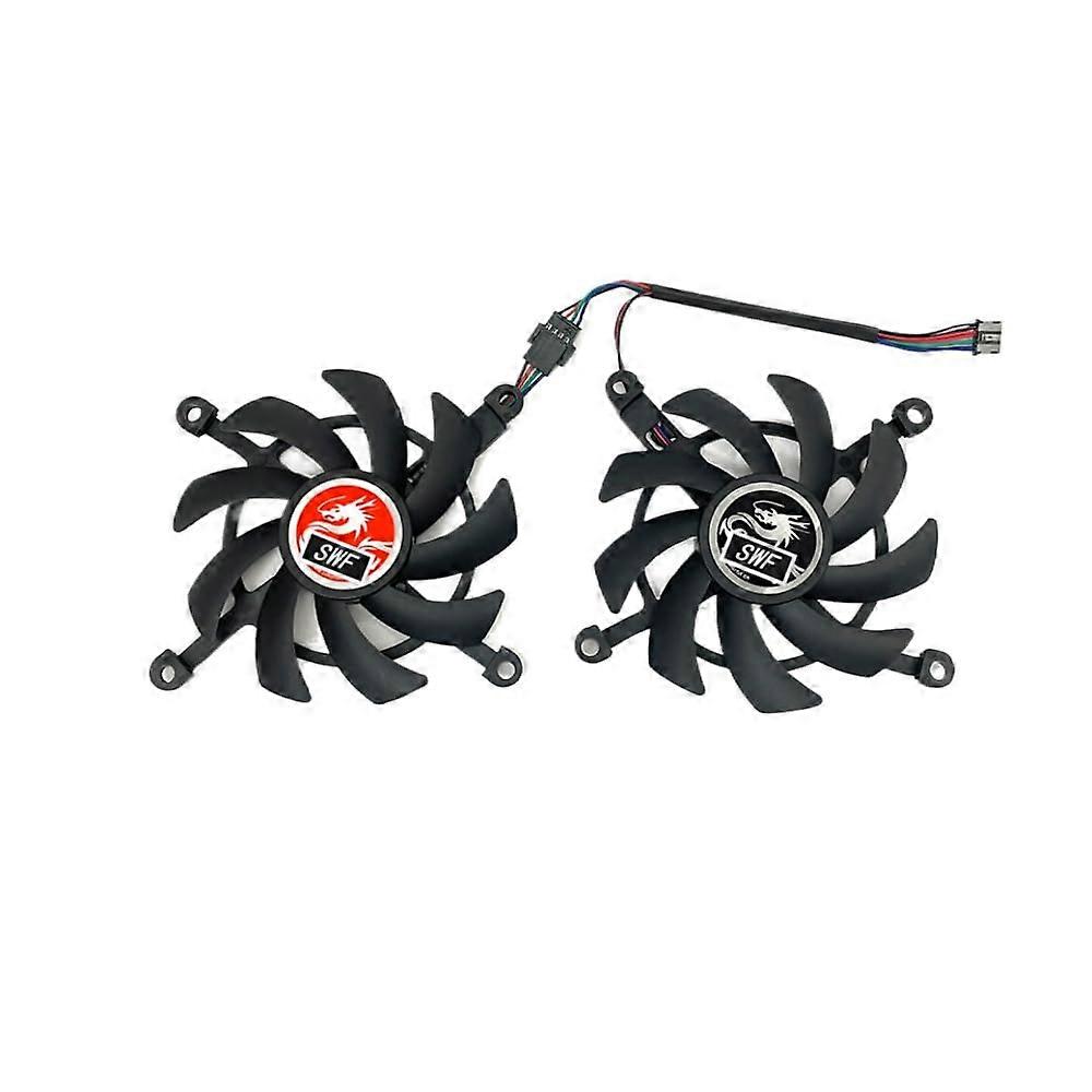 2PCS 4-Pin Cooling Fan For RTX 2060/2060 Super Replacement, Compatible With GTX 1660 Ti 1650 1660 Super Graphics Cards