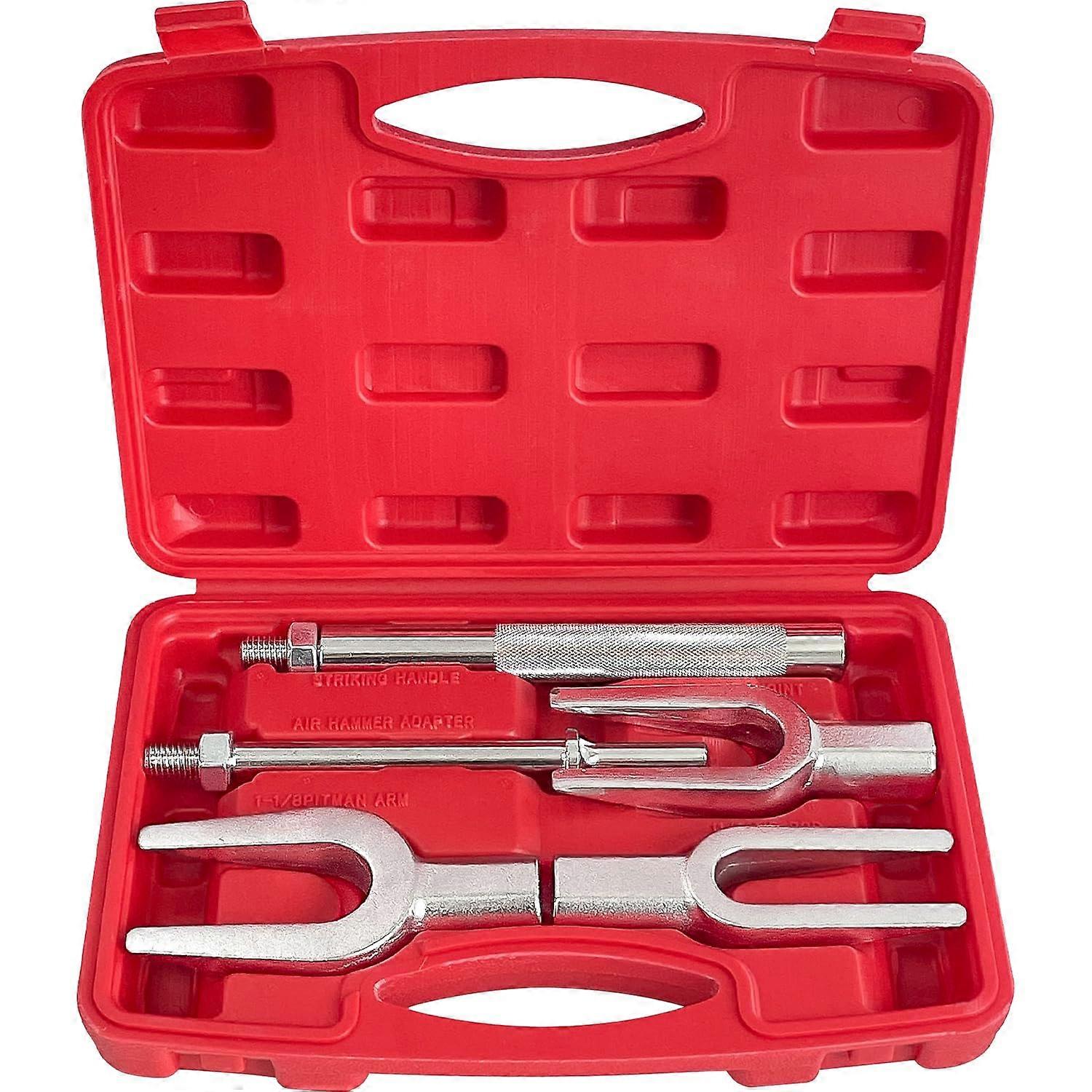 5 Piece Ball Joint Separator Set, Pickle Fork Tool Set, Rod Tie Pitman Arm Remover Tool for Cars and Light Trucks