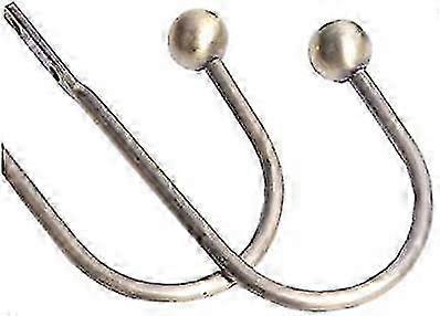2pcs Wall Mounted U Shape Metal Curtain Hooks