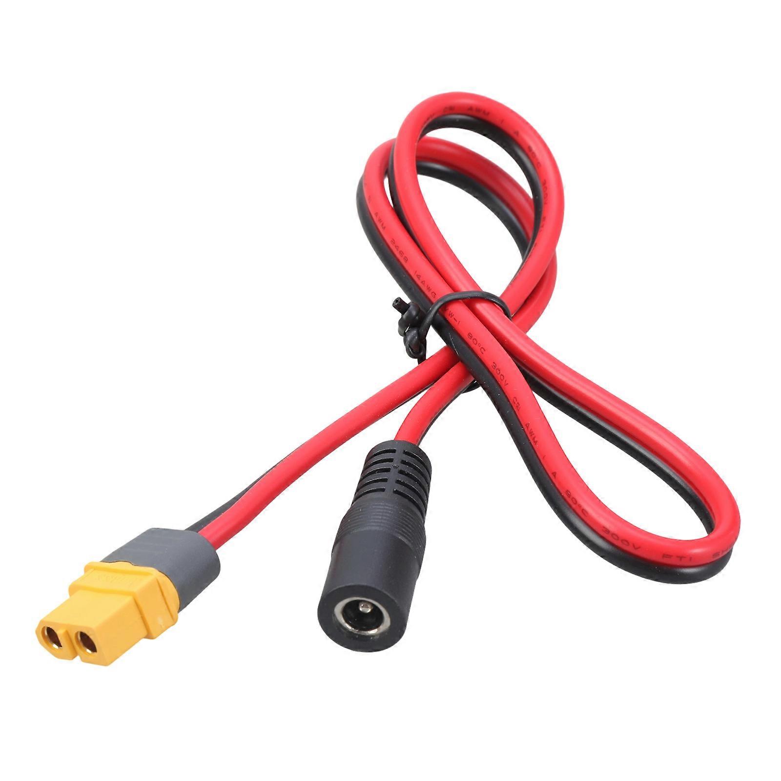 XT60アダプターケーブルXT60充電ケーブルXT60メスコネクタからモニター用5.5x2.1mm / 5.5x2.5mmメス電源ケーブル