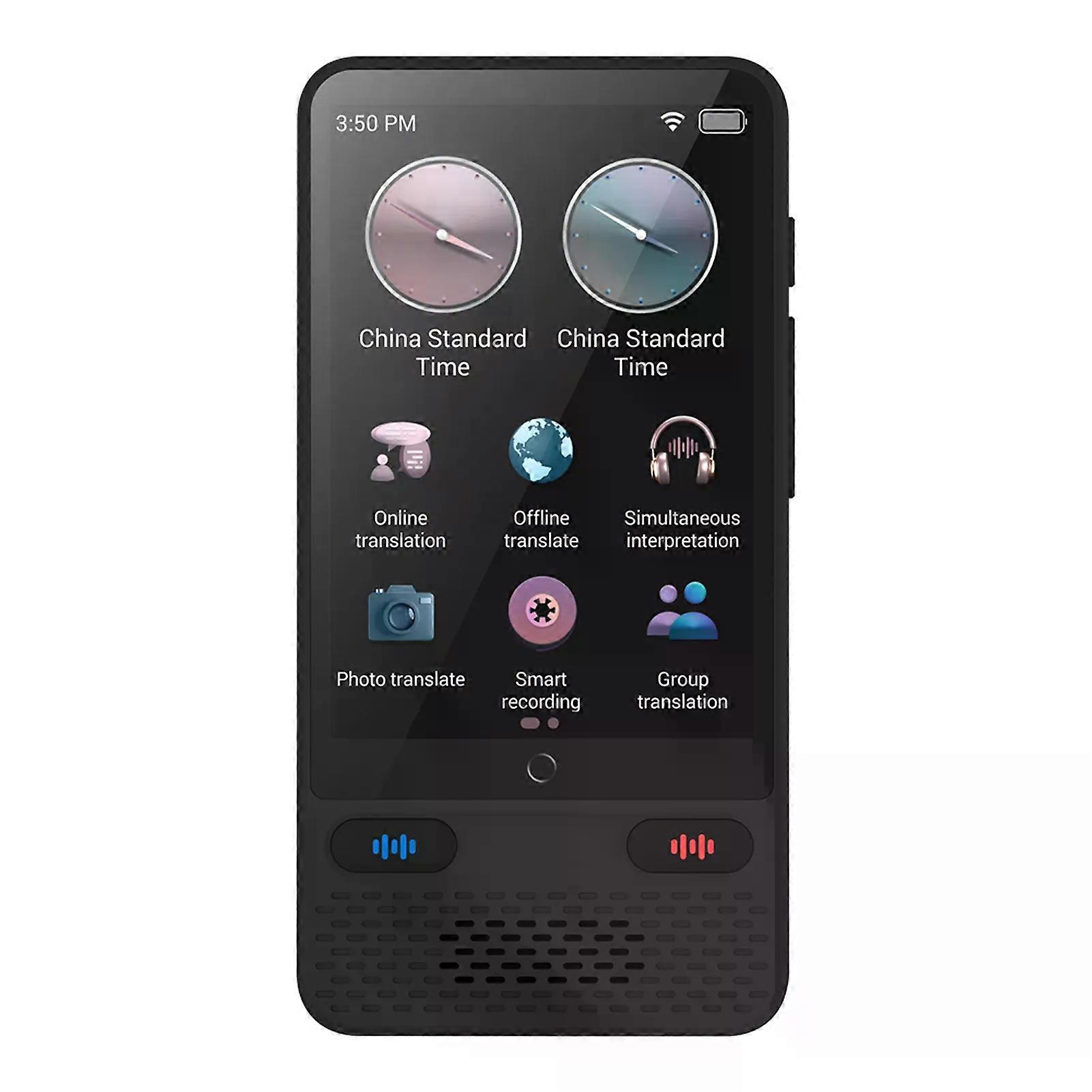 con Portable Language Translator Device S85 with 138 Languages Voice Translating Offline Translation Support Voice Video Recording