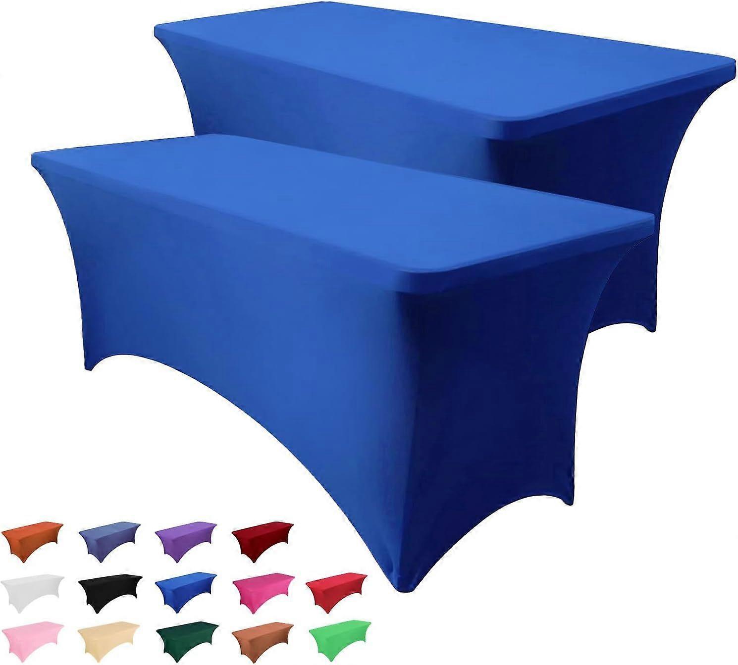 High quality brand new  2 Pack 6FT Table Cloth for Rectangle Table - Navy Blue