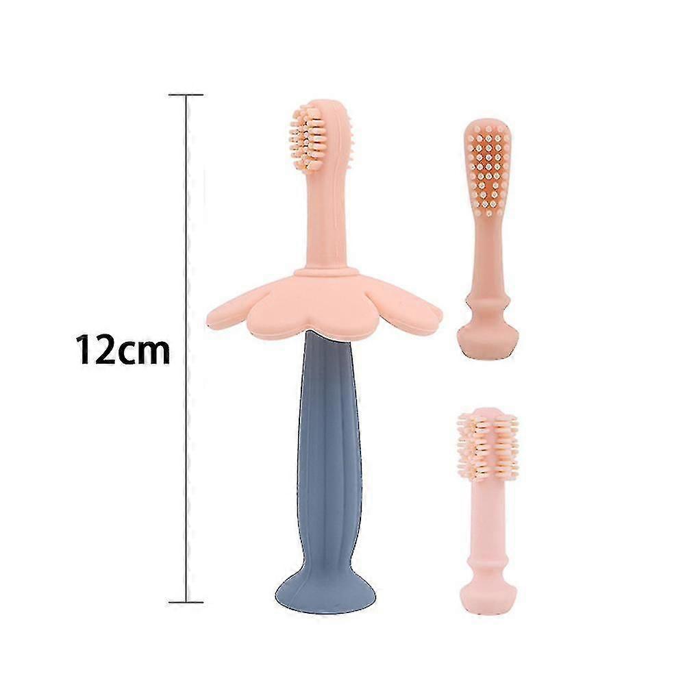 Toothbrush Toddler Toothbrush Teether With 3 Brush