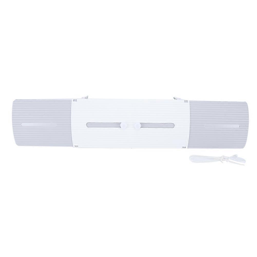 Adjustable Foldable Telescopic Air Conditioner Deflector Wind Direction Windshield Gray