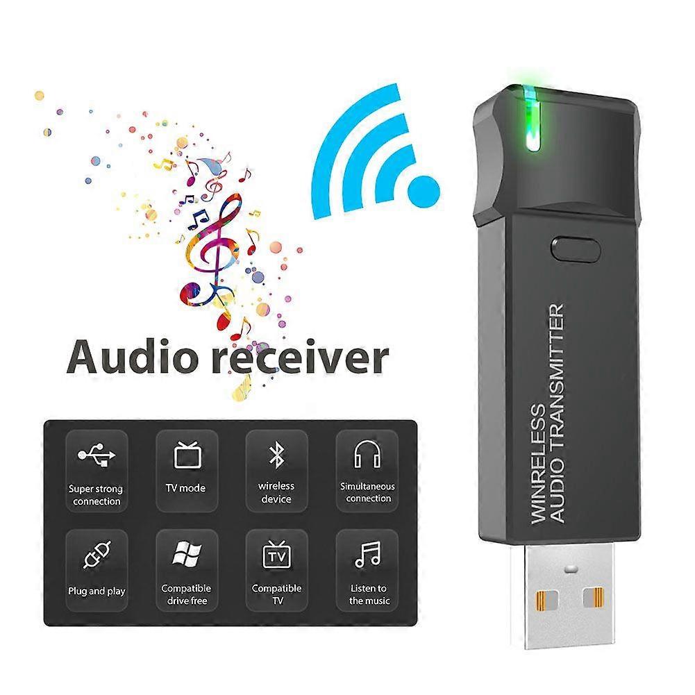 LE501 Driver-Free USB Bluetooth 5.3 Adapter Audio Transmitter aptx for Windows XP/7/8/10,Linux/ps4/NS/Android