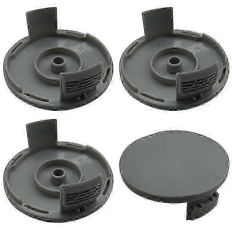 4-Piece Ryobi Replacement Spool Caps Compatible with Models RLT4027 RLT4125 RLT5027 RLT6030 RLT5127 and RLT6130 Mower Attachments