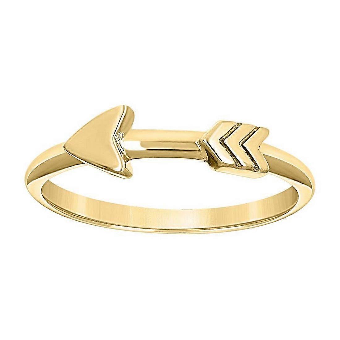 Bague flèche tendance en or jaune 14 carats pour femme, largeur 4,6 x 1,5 mm - 1,6 gramme