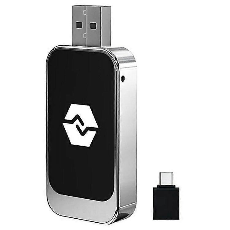 Q1BZ 2-in-1 Carplay Android Auto Dongle Box Wired to Wireless Plug and Play USB Adapter