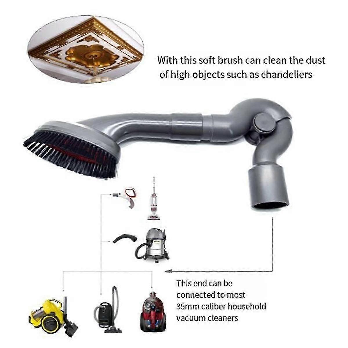 1Set Universal Elbow Adapter Bottom 35-32mm Bore Quick Release Tool Bottom Adapter Vacuum Cleaner A