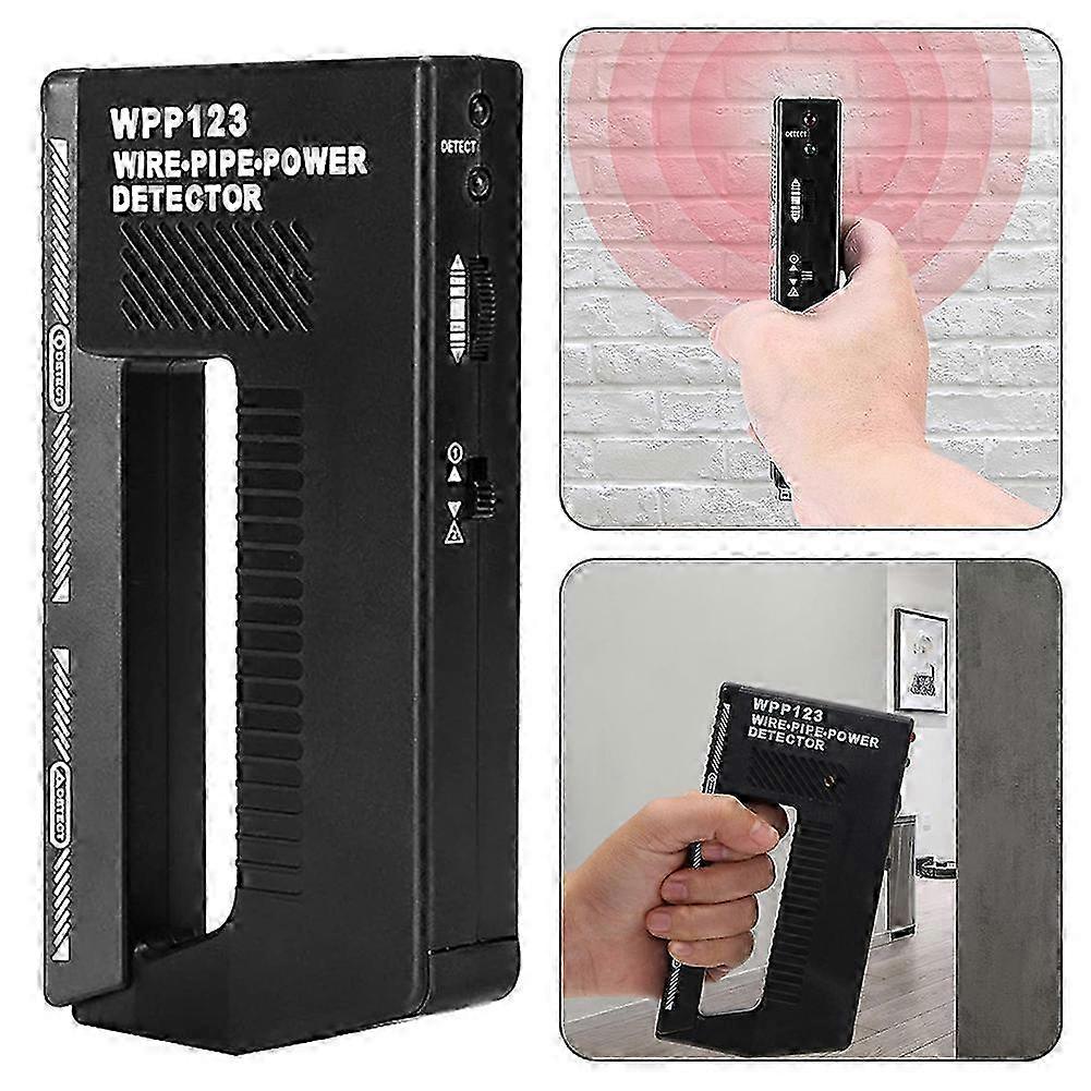 WPP123 Dual-Mode Wall Scanner - Detects Metal Pipes & Live Wires (24mm/30mm Depth) with Sound/Light Alerts