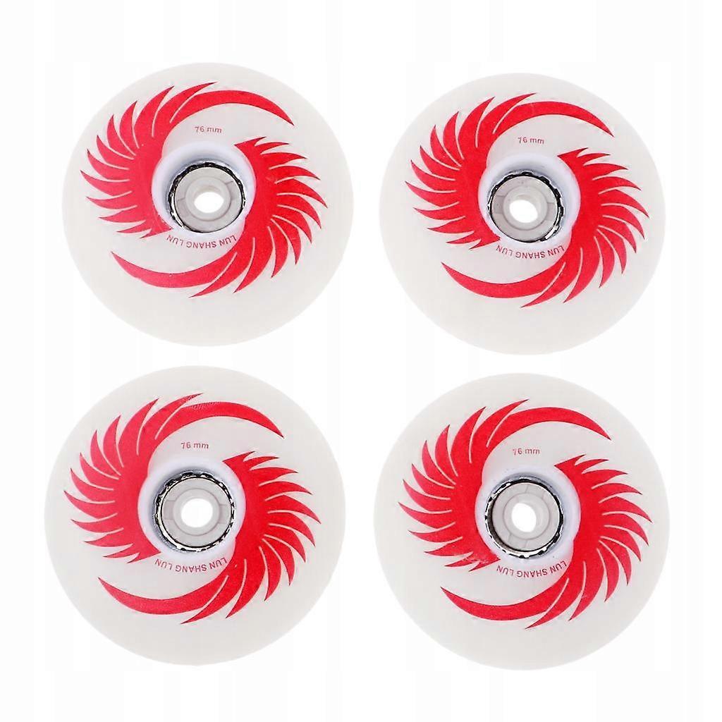 Spare Wheel Light Up Roller Skates 76mm Red