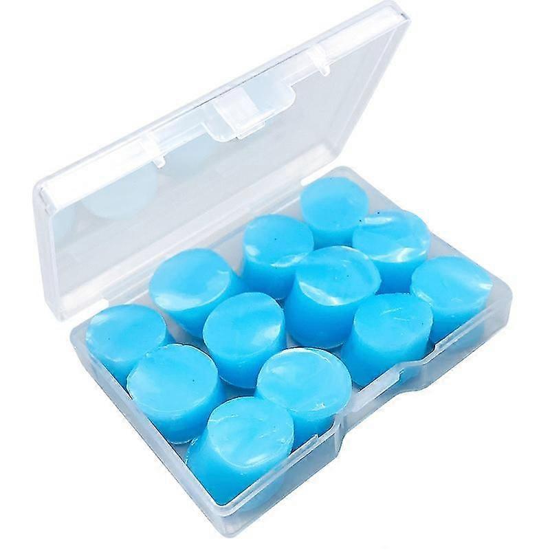 moldable myk silikon øre plugger 12pcs, gjenbrukbar søvn støyreduserende øreplugger, egnet for arbeid, studie, snorking, svømming, reise, konserter, høyt