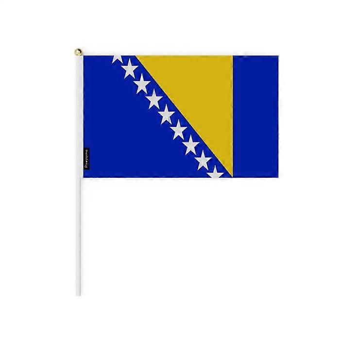 Mini Flag of Bosnia and Herzegovina – 14 x 21 cm – Handheld – Polyester – 1 piece