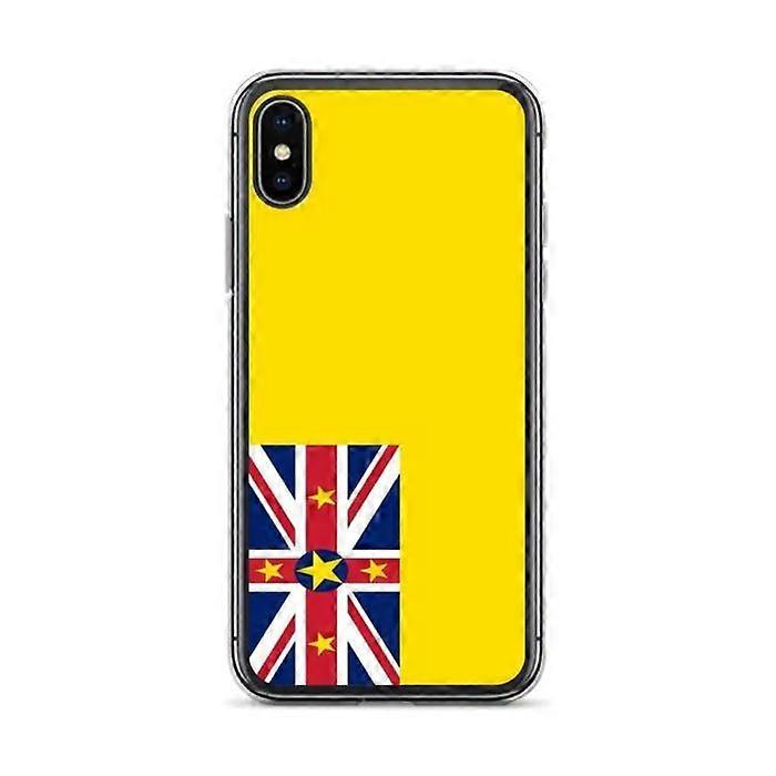 iPhone Case - PIXELFORMA - iPhone X - Niue Flag - Soft Silicone - Full Protection
