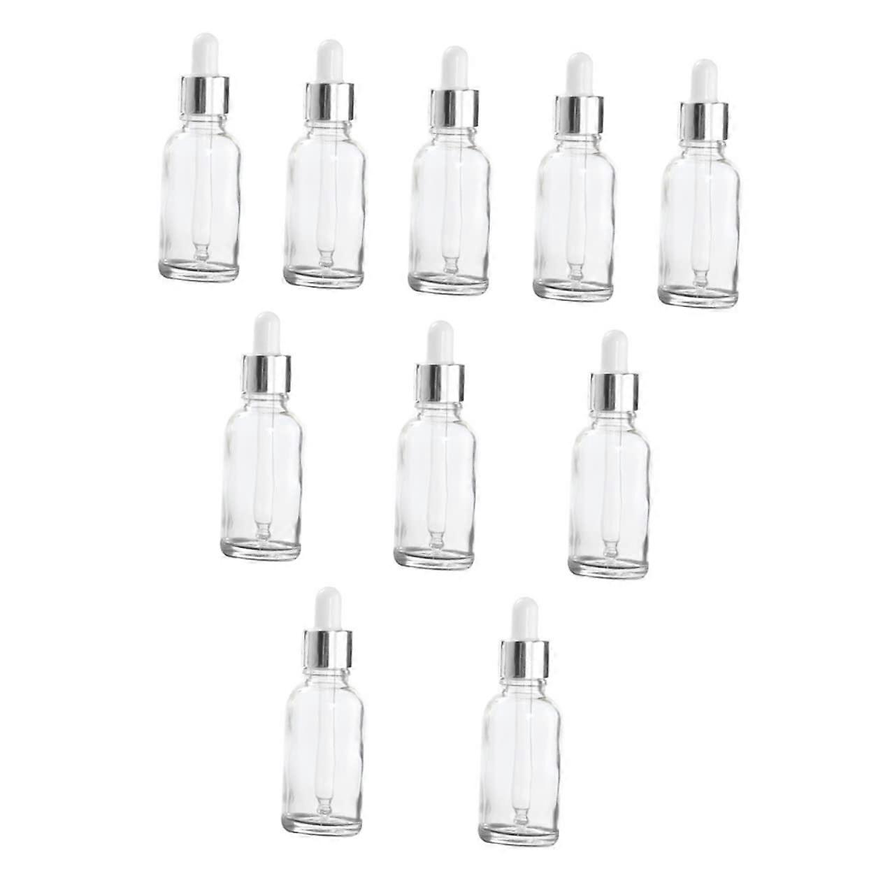 Essential Oil Bottle Set Dropper 10 Pieces Leakproof Glass Storage Bottles for Essential Oils