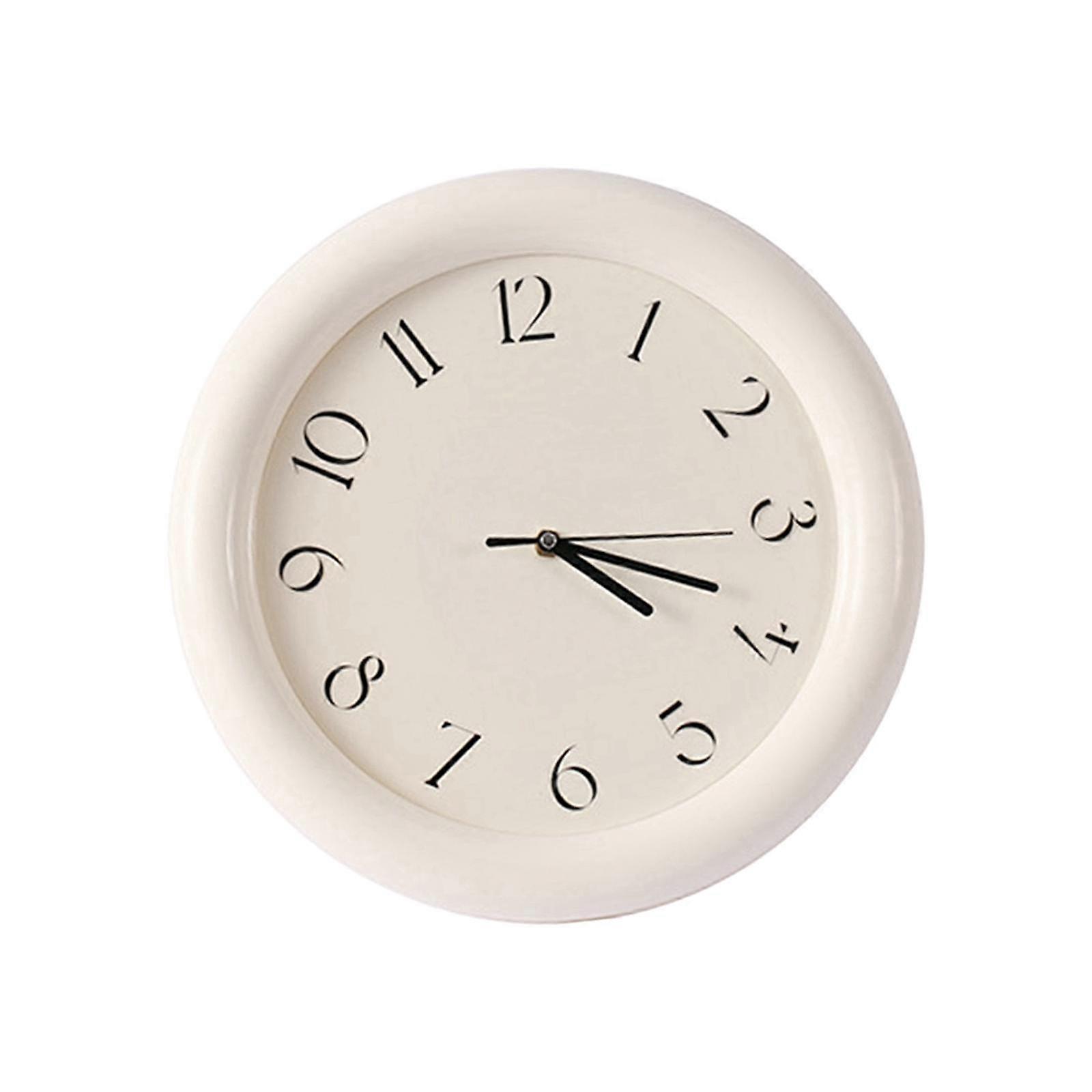 Hanging Wall Clock Decorative Clock Modern Non Ticking Creative Round Time Clock