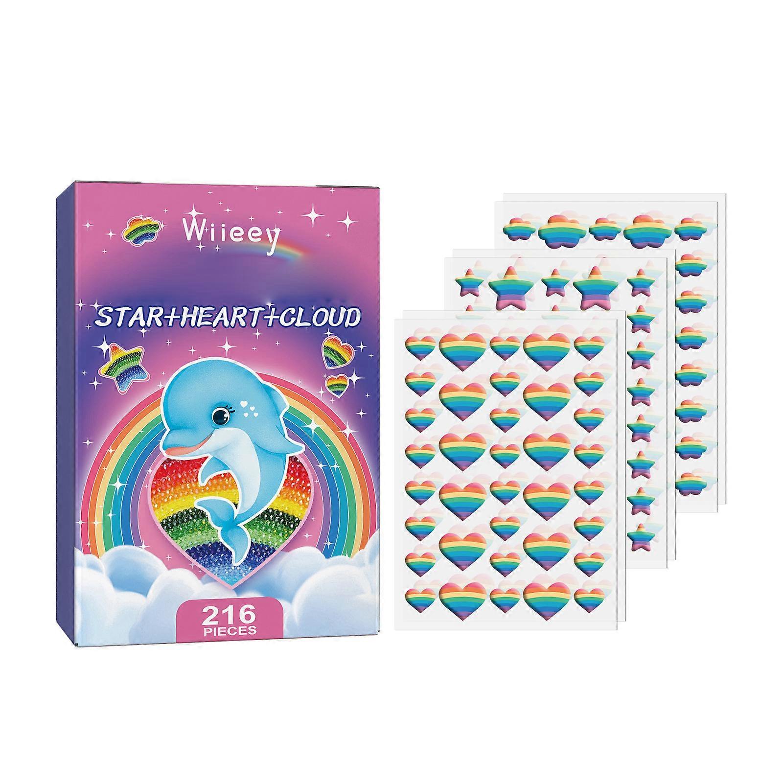 Pimple Patches Star Heart Pattern Long Lasting and Waterproof Cute Designs Patches for Women and Man