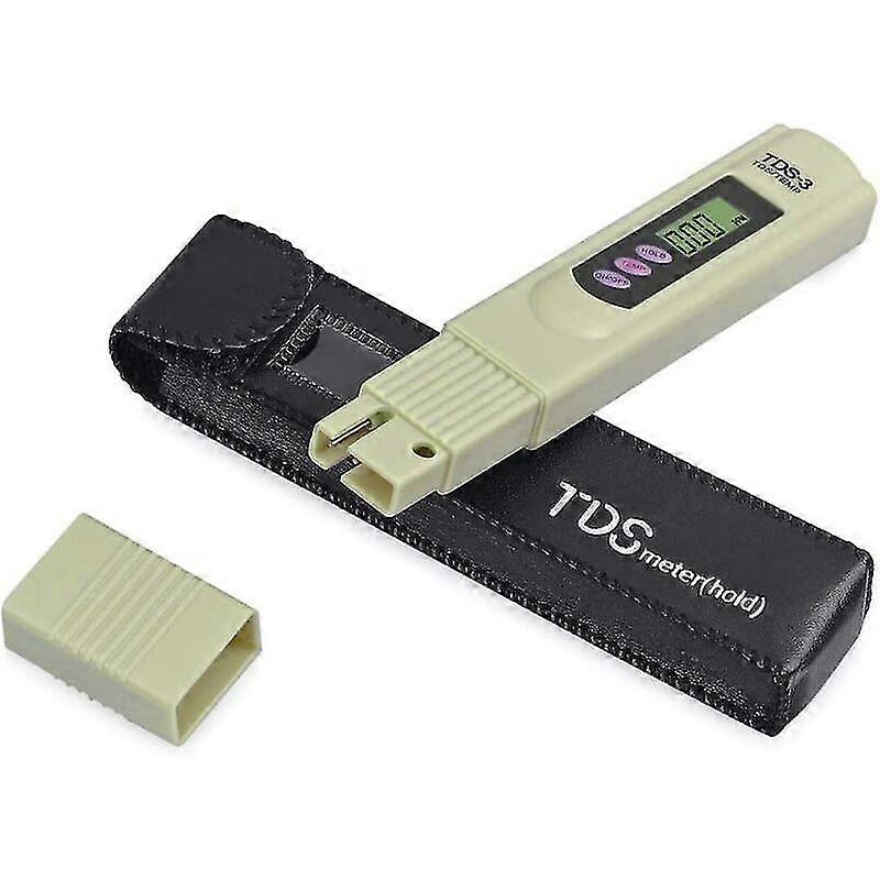 Digital TDS-3 Water Tester Meter - LCD PPM Temperature Analyzer for Drinking Water, Aquarium, Hydroponics, Pools (Portable Pen Design)