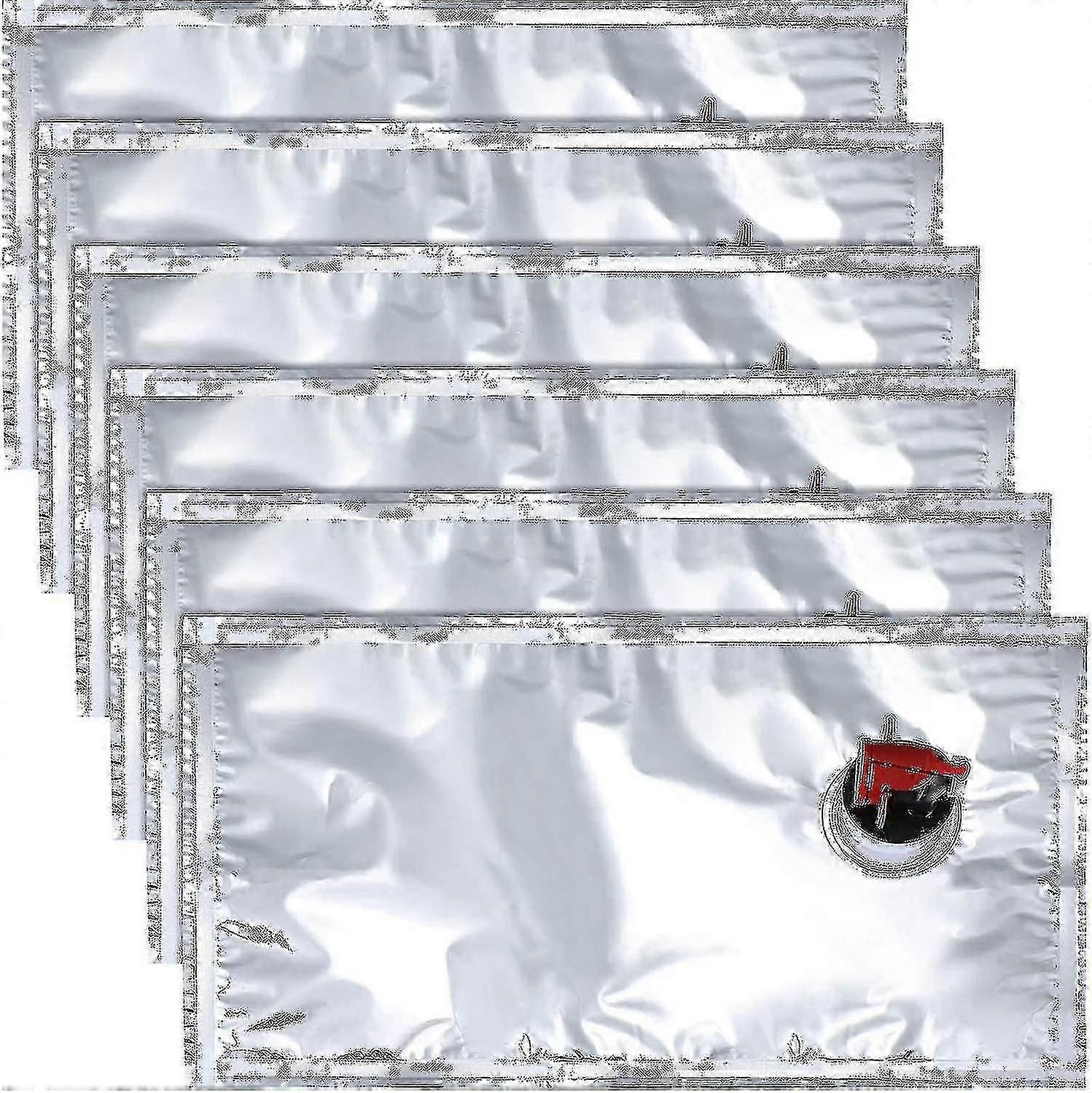 6 Pieces Wine Purse Refill Bags Refill Bladders Reusable Refillable Wine Replacement Storage Pouch With Spout (1L)