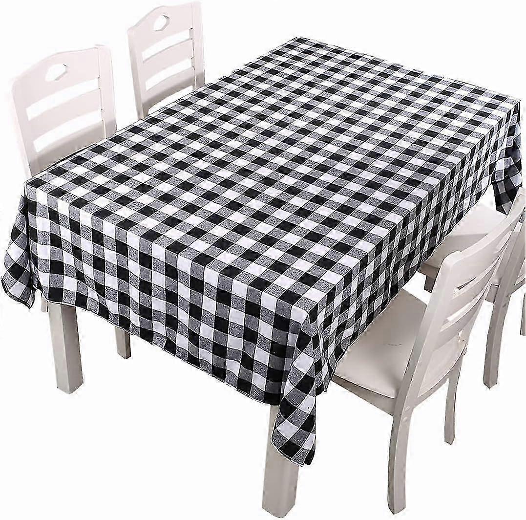 Red And Black Non-Slip Checkered Tablecloth For Christmas Decoration
