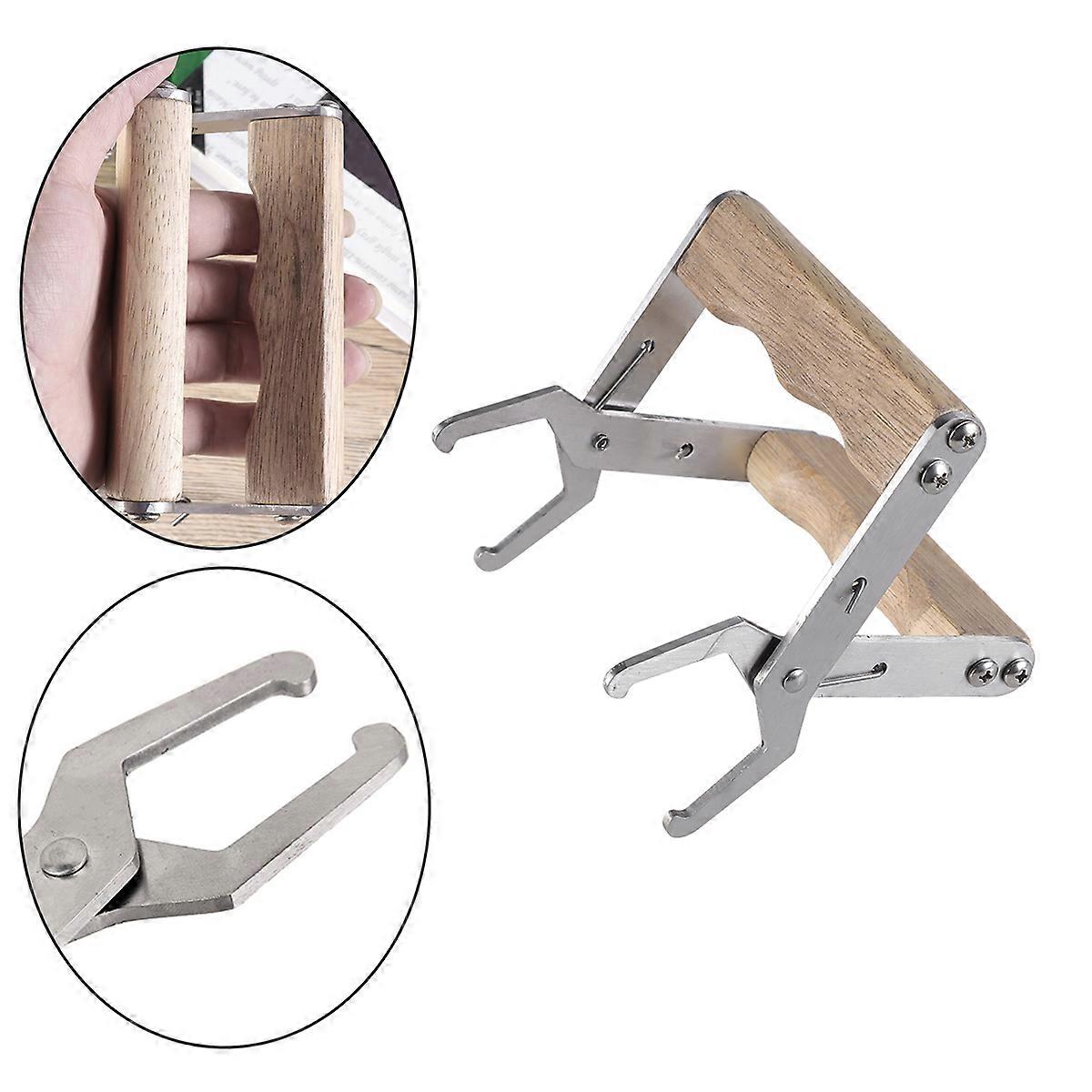 Wood Handle Beekeeping Bee Hive Frame Holder Lifter Capture Clamp Grip Tool
