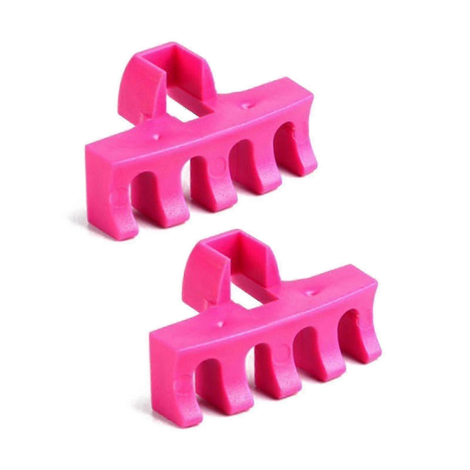 2 Pcs Pink Plastic Badminton Racket Stringing Tool with Load Spreader