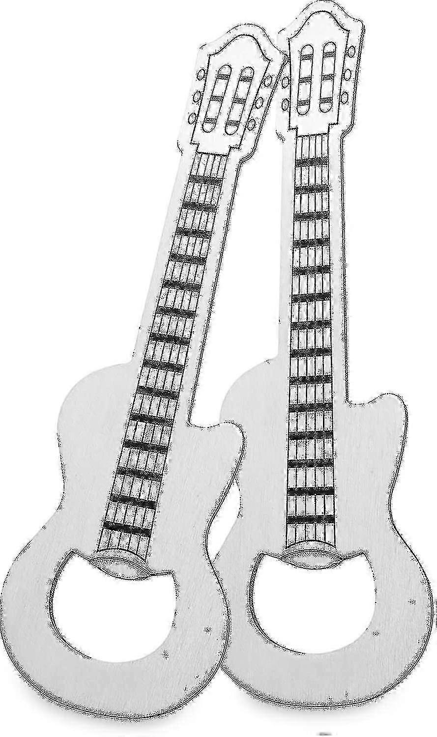 2ピースギター型栓抜きセット、クリエイティブミュージックビールオープナー