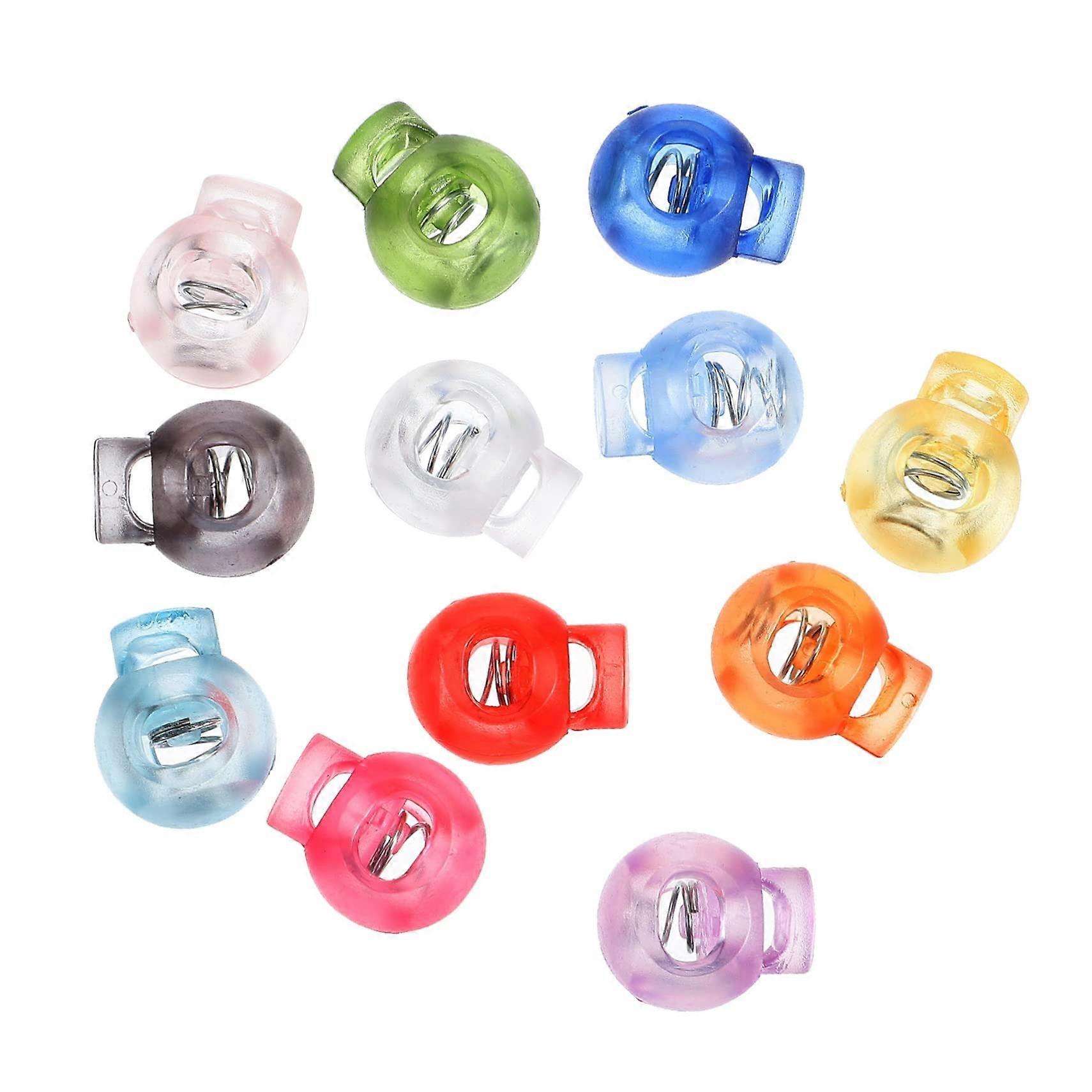 Spring Cord Lock Drawstring Buckle 100pcs Cord Locks Elastic Buckle for Shoelaces Ref: 6887