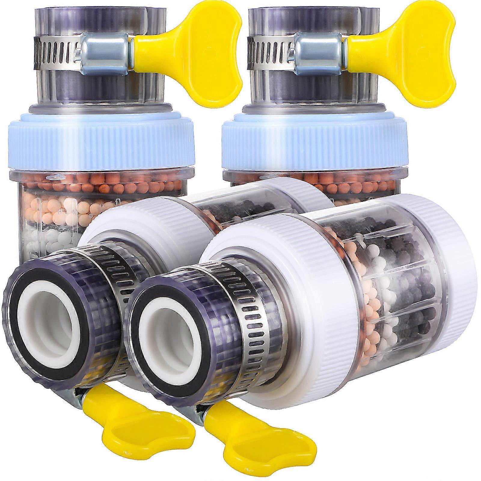 4pcs Faucet Water Filter Splash Kitchen Sink Aerator Purifier for Bathroom Shower Garden Use Easy Install Hard Water Filtration